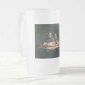 悪魔の霊が見える死の近い体験 フロストグラスビールジョッキ (正面左)