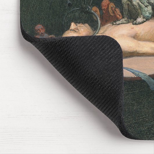 悪魔の霊が見える死の近い体験 マウスパッド (コーナー)