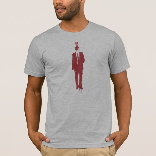 悪魔の頭部のティー Tシャツ (正面)