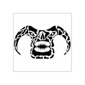 悪魔の頭部アートスタンプ ラバースタンプ (インプリント)