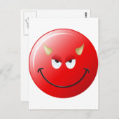 悪魔の顔 ポストカード (正面/裏面)