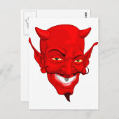 悪魔の顔 ポストカード (正面/裏面)