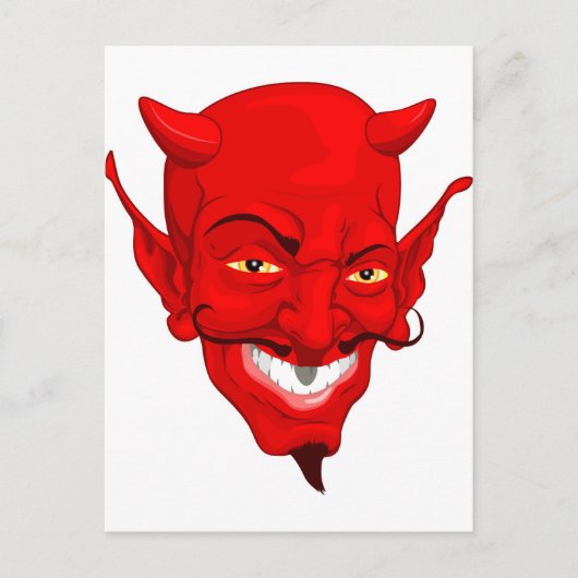 悪魔の顔 ポストカード (正面)