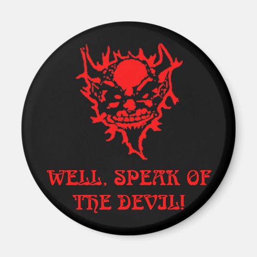 悪魔の顔 マグネット (正面)