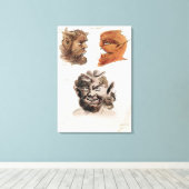 悪魔の首長 キャンバスプリント (インサイチュ (ウッドフロア))