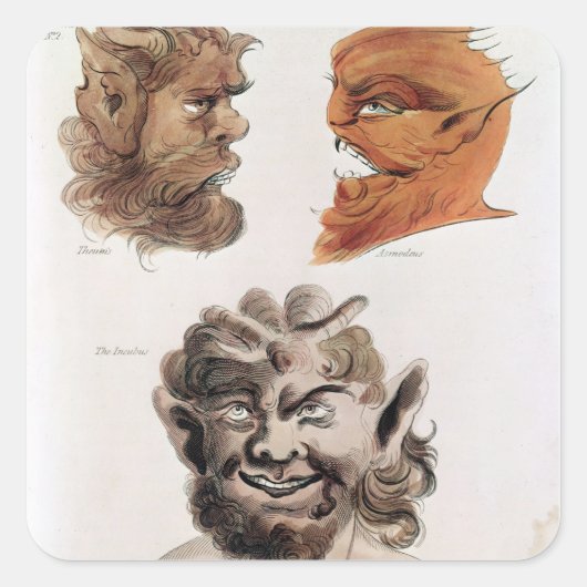 悪魔の首長 スクエアシール (正面)