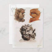 悪魔の首長 ポストカード (正面/裏面)