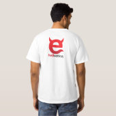 悪魔の"e" ヘルベチカTシャツ Tシャツ (裏面フル)