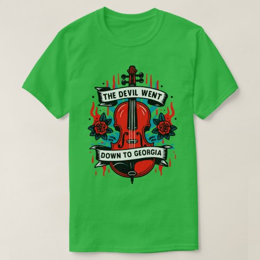 悪魔はグルジアTシャツに落ちた1 Tシャツ (デザイン正面)