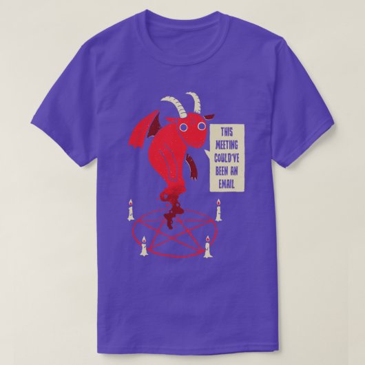 悪魔はメールだったかもしれない Tシャツ (デザイン正面)