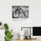 悪魔は教皇を率いて鎖を取り、1680年 ポスター (ホームオフィス)