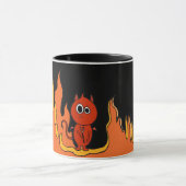 悪魔は私にそれをさせます! マグカップ (中央)