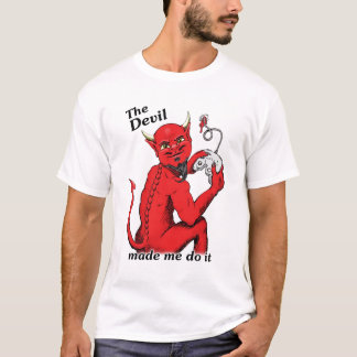 悪魔は私にそれをさせます(版2) Tシャツ