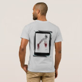 悪魔は私にティーそれをさせます Tシャツ (裏面フル)