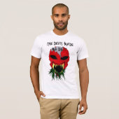 悪魔は私にティーそれをさせます Tシャツ (正面フル)