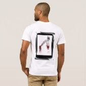 悪魔は私にティーそれをさせます Tシャツ (裏面フル)