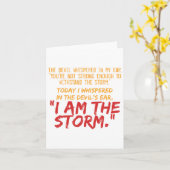 悪魔は私の耳に悪魔の引用文にささやいた カード (黄色い花)