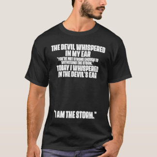 悪魔は私の耳に悪魔の引用文にささやいた Tシャツ