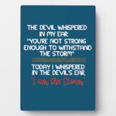 悪魔は私の耳命にささやいた感動的 フォトプラーク (正面)