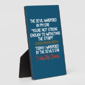 悪魔は私の耳命にささやいた感動的 フォトプラーク (側面)