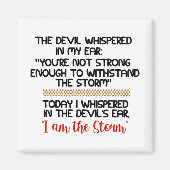 悪魔は私の耳命にささやいた感動的 マグネット (正面)