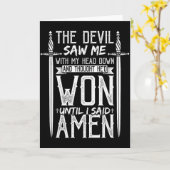 悪魔は私を見て、勝ったと思ったが、私が言ったまでは カード (黄色い花)