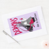 悪魔は良いシールのシートを行う 長方形シール (封筒)