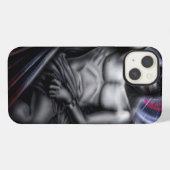 悪魔への共感の堕落 iPhoneケース (裏面横)