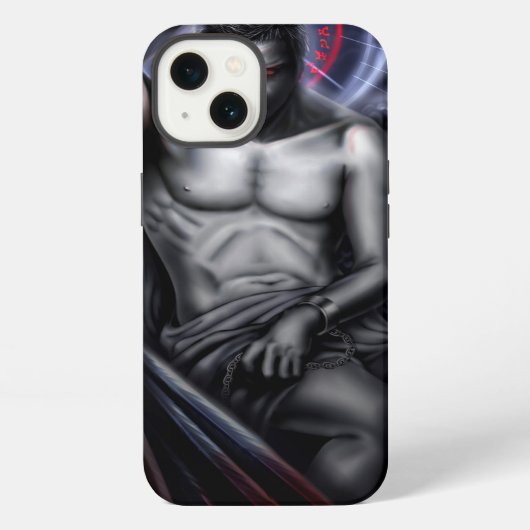 悪魔への共感の堕落 iPhoneケース (裏面)