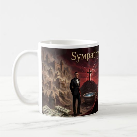 悪魔への同情 ダークグラマーマグ コーヒーマグカップ (左)