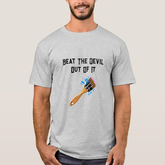 悪魔をやっつけろTシャツ Tシャツ (正面)