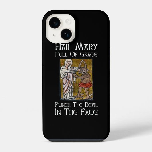悪魔を殴れ！ iPhoneケース (裏面)
