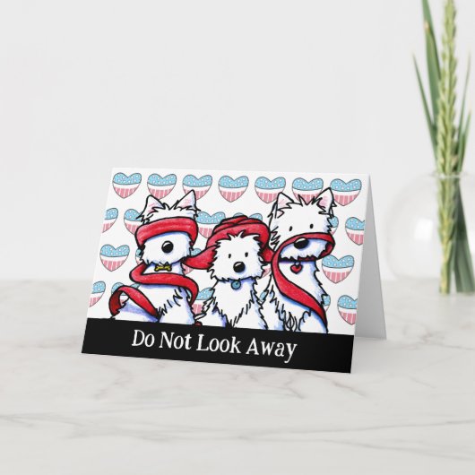 悪魔を見ないウェスティーズカード サンキューカード (正面)