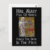 悪魔を顔で! ポストカード (正面/裏面)