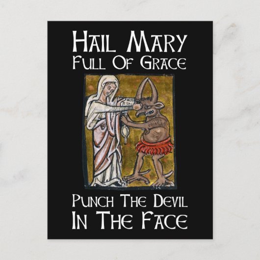 悪魔を顔で! ポストカード (正面)