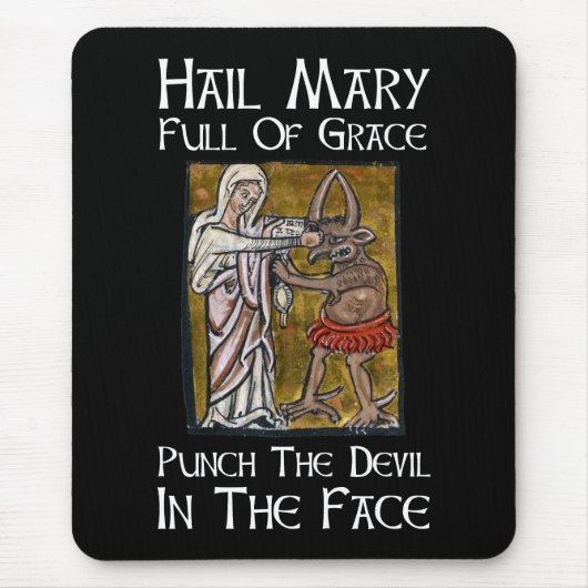 悪魔を顔で! マウスパッド (正面)