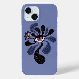 悪魔サイケデリック幻視トリップ(幻覚体験)のような術 iPhone 15ケース