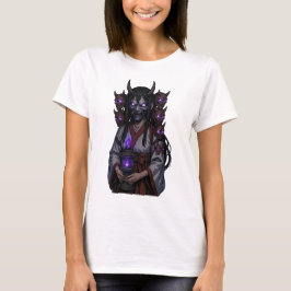 悪魔サイバーパンクアニメの少女 Tシャツ
