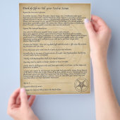 悪魔サタンに魂を売れ！ チラシ (手)