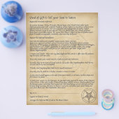 悪魔サタンに魂を売れ！ チラシ (シングル)