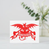 悪魔サタンヴィンテージシガーラベルアート ポストカード (スタンド正面)