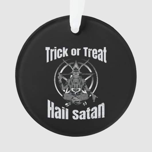 悪魔サタン ペンタグラム 悪魔のヤギ ハロウィン オーナメント (正面)