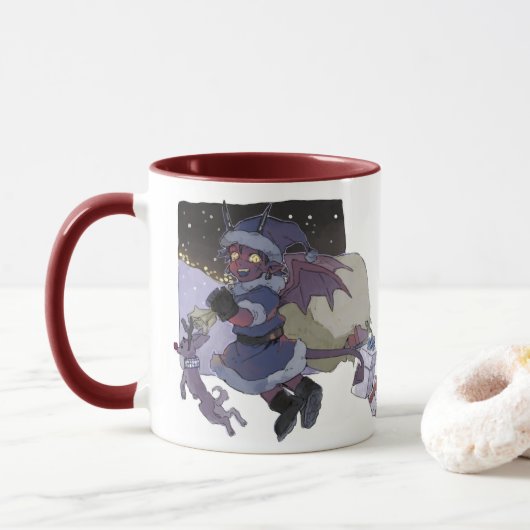 悪魔サンタマグ マグカップ (ドーナツ)