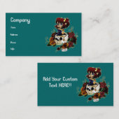 "悪魔スカル"の名刺 名刺 (正面/裏面)