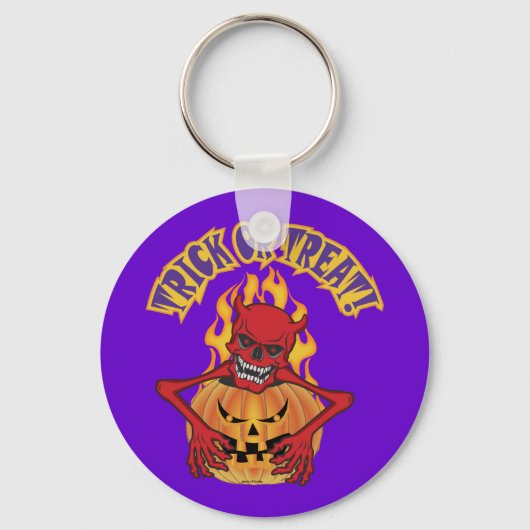 悪魔スカル キーホルダー (正面)