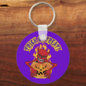 悪魔スカル キーホルダー (正面)