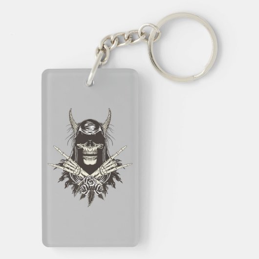 悪魔スカル キーホルダー (裏面)