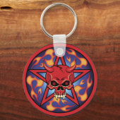 悪魔スカル キーホルダー (正面)