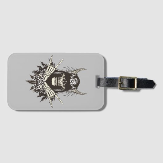 悪魔スカル ラゲッジタグ (正面横)