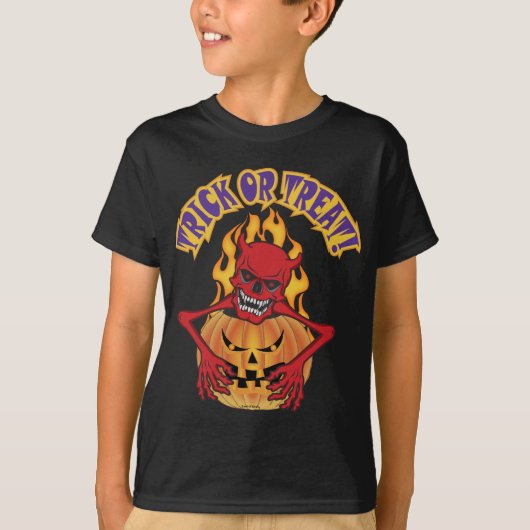 悪魔スカル Tシャツ (正面)